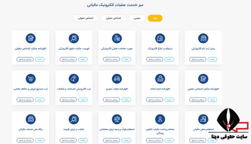 سایت خلاصه پرونده مالیاتی